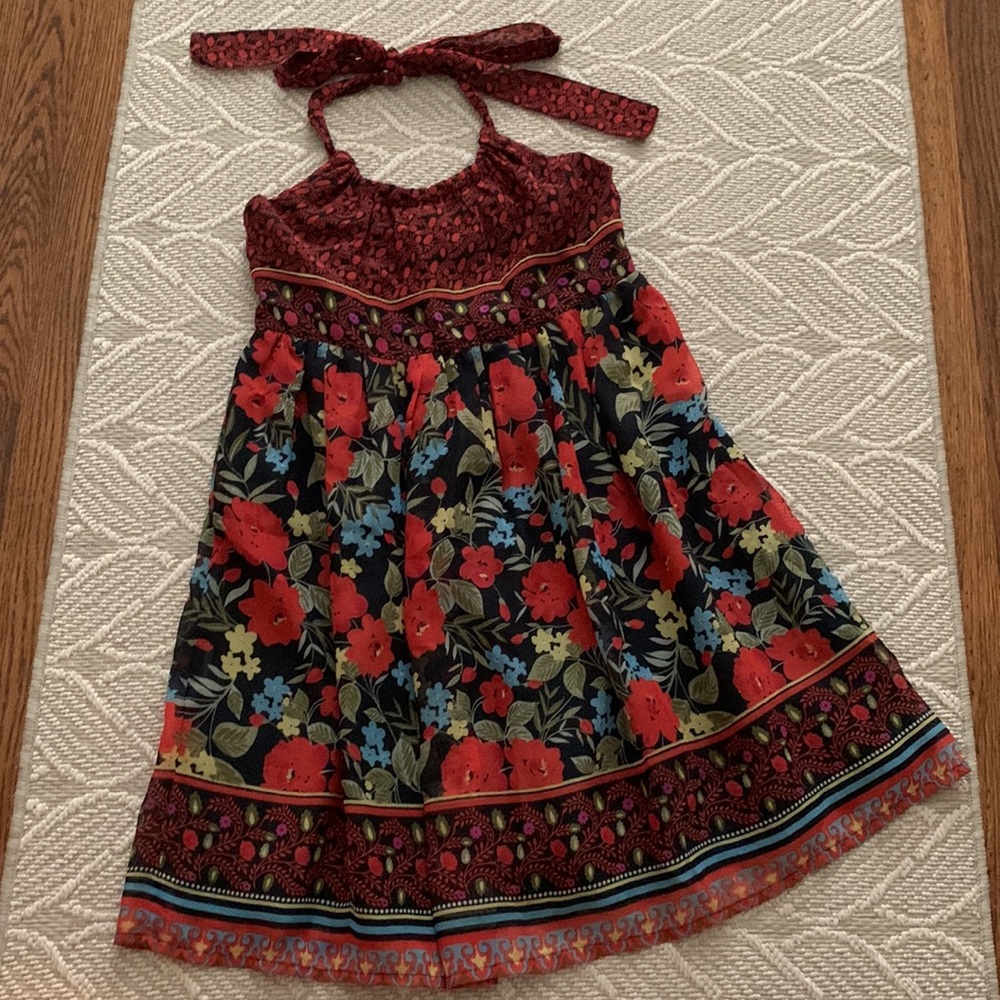 Fire Los Angeles Sundress: Fully Lined, Stretch back, Tie Neckline, Purse Bonus